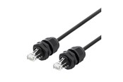 Kabel sieciowy - Deltaco SFTP-62AH-WP - patch cable - 2 m - black - Czarny - 2m - SFTP-62AH-WP