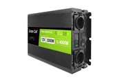 Zasilacz do komputera - Green Cell PowerInverter LCD 12V - 12V to 230V | 2000W/4000W | Pure Sine Wave | LCD Display Zasilacz do komputera - 2000 Watt - ATX - 80 Plus - INVGC12P2000LCD