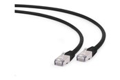 Kabel sieciowy - Gembird Cablexpert patch cable - 25 cm - black - Czarny - 0.25m - PP6A-LSZHCU-BK-0.25M