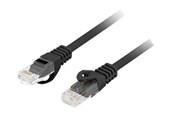 Kabel sieciowy - Lanberg patch cable - 5 m - black - Czarny - 5m - PCU6-10CU-0500-BK