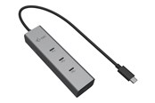 USB hub - I-Tec - hub - metal 8K video 85W - 5 ports USB hub - 5 - Srebrny - C31HUBMETAL8KPDPRO