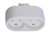 Przelaczniki - Thorkild Larsen Double Plug D2 2 Round Outlets - 8531124
