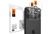 Telefon - szkło ochronne - Spigen Glass tR EZ Fit Optik Pro 2 Pack - gray - iPhone 17/16/15/14 Pro / 17/16/15/14 Pro Max - AGL10125