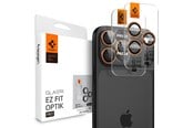Telefon - Pokrowiec i etui - Spigen Glass tR EZ Fit Optik Pro 2 Pack - orange - iPhone 17/16/15/14 Pro / 17/16/15/14 Pro Max - AGL10123
