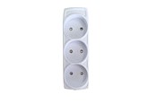 Przelaczniki - Thorkild Larsen E-line 3-Socket Without Ground. - 8532107