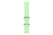 Smartwatch - akcesoria - Apple 49mm Neon Green Ocean Band - Natural Titanium Finish - MGCF4ZM/A