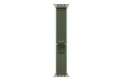 Smartwatch - akcesoria - Apple 49mm Green/Neon Trail Loop - M/L - Natural Titanium Finish - MFT54ZM/A