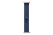 Smartwatch - akcesoria - Apple 49mm Blue/Bright Blue Trail Loop - S/M - Natural Titanium Finish - MFT64ZM/A