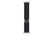 Smartwatch - akcesoria - Apple 49mm Black Alpine Loop - Large - Natural Titanium Finish - MFTG4ZM/A