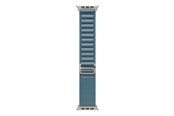 Smartwatch - akcesoria - Apple 49mm Light Blue Alpine Loop - Small - Natural Titanium Finish - MFTH4ZM/A