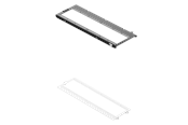 Obudowa komputerowa - akcesoria - Havn HS 420 Fan Brackets for 360mm Radiator - White - HVN-AS-HS420-05-36A