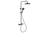 Prysznic i akcesoria do montazu - NORH Erika overhead shower set 1 & 3 sprays black - 5709728871156