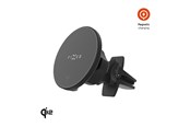 Telefon - Adapter i Ladowarka - FIXED MagRound2 15W Airvent Car Mount Black - FIXMRO2-BK