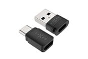 Kable - różne - FIXED Data Blocker 2in1 USB-A & USB-C 240W for safe charging Black - FIXA-BLC-BK