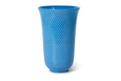 Dekoracje - Lyngby Porcelæn - Rhombe Color Porcelain Vase 20 cm - Blue - 201924