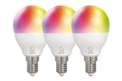 Inteligentny dom - Deltaco Smart - LED light bulb - E14 - 5 W - RGB light - 2700-6500 K - white (pack of 3) - SH-LE14G45RGB-3P