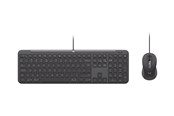 Klawiatura - Logitech Signature Slim Wired Combo MK620 for Business - Zestaw klawiatura i mysz - Universal - Szary - 920-013349
