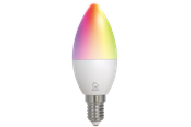 Inteligentny dom - Deltaco Smart - LED light bulb - shape: C37 - E14 - 4.9 W - RGB/white light - 2700-6500 K - white - SH-LE14C37RGB02