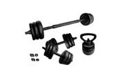 Sport i fitness - ASG Weight set 20 kg - Black/Black - ASG4462BLACKONE SIZE