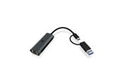 Adapter Sieciowy  (karta sieciowa, serwer druku, itp.) - ICY BOX USB Type-A or Type-C 2.5 Gigabit Ethernet LAN adapter - IB-LAN301-C3