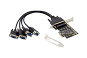 Adapter Sieciowy (karta sieciowa, serwer druku, itp.) - Conceptronic - serial adapter - PCIe 2.0 - RS-232 x 4 - EMRICK12B