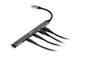 USB hub - Bakker Elkhuizen - hub - 7-in-1 - 7 ports USB hub - 7 - Szary - BNECHUB3A4C