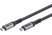 Kabel USB - Pro USB-C <-> USB-C - 1.5m - 240 Watt Power Delivery - USB 4.0 / Thunderbolt 4 - Czarny - PUSB4-40-AC-SBG-1.5M