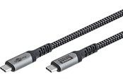 Kabel USB - Pro USB-C <-> USB-C - 1.8m - 240 Watt Power Delivery - USB 4.0 / Thunderbolt 4 - Czarny - PUSB4-40-AC-SBG-1.8M