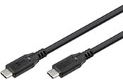 Kabel USB - Pro USB-C <-> USB-C - 1.0m - 240 Watt Power Delivery - USB 4.0 / Thunderbolt 4 - Czarny - PUSB4-40-AC-B-1M