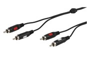 Kabel audio - Vivanco Audio Cable 2xRCA Male 2.5m Black - 4008928460131