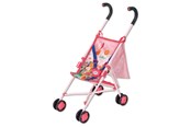 Lalki i akcesoria - Baby Born Stroller with Bag Pink - 840665