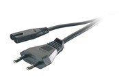 Kabel zasilajacy (zewnetrzny) - Vivanco Power cord Euro plug – “8 1.25m Black - 4008928460957