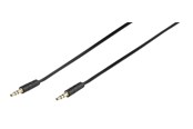 Kabel audio - Vivanco Audio Cable 1x3.5mm Flat 0.5m Black - 4008928461312