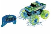 Zdalnie sterowane zabawki - Junior Driver RC BEAST RC 4WD Amphibious Truck 1:18 - 18002