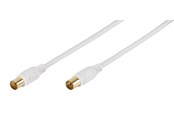 Kabel antenowy, zlacze - Vivanco 90dB Antenna Cable 2x shield 15m White - 4008928481327