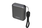 Powerbank - Dudao K22+ Ultra-Compact Power Bank 10000mAh 22.5W USB-C with Pendant/Cable - Grey Powerbank - Szary - 10000 mAh - 6976625333912