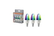 Inteligentny dom - Osram SMART+ frosted candle 470lm 4.9W/RGBW frosted E14 3-pack - 4099854529863