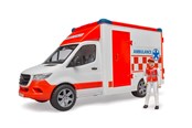 Samochody i pojazdy - Bruder Mercedes-Benz Sprinter Karetka pogotowia z kierowcą - BR2676
