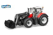 Samochody i pojazdy - Bruder Steyr 6300 Terrus CVT traktor z ładowaczem czołowym - BR3181