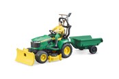 Samochody i pojazdy - Bruder bworld Ciągnik ogrodowy John Deere z przyczepą - BR62104
