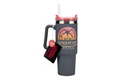 Drobiazgi - Paladone - Stranger Things 5 900ml Insulated Cup and Straw - Kubek - PP14605ST