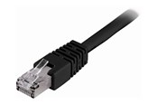 Kabel sieciowy - Deltaco LAN CAT 6 - F/UTP - Czarny - 0.7m - STP-607S