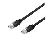Kabel sieciowy - Deltaco TP-63SAU - patch cable - 3 m - black - Czarny - 3m - TP-63SAU