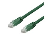 Kabel sieciowy - Deltaco TP-60GAU - patch cable - 50 cm - green - Zielony - 0.5m - TP-60GAU