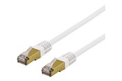 Kabel sieciowy - Deltaco patch cable - 1 m - white - Biały - 1meter - SFTP-61VAH