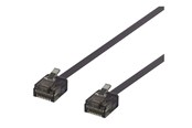 Kabel sieciowy - Deltaco patch cable - 3 m - black - Czarny - 3m - UUTP-2057