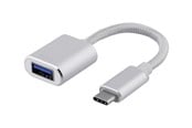 Kabel USB - Deltaco - USB-C adapter - 24 pin USB-C to USB Type A - 10 cm - USBC-1278