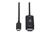 Kabel wyświetlacza - Eaton Tripp Lite Series USB C to HDMI Adapter Cable 4K 60Hz HDR HDCP 2.2 DP 1.4 Alt Mode Black 3ft - U444-003-HDR4BE