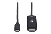 Kabel wyświetlacza - Eaton Tripp Lite Series USB C to HDMI Adapter Cable 4K 60Hz HDR HDCP 2.2 DP 1.4 Alt Mode Black 6ft - U444-006-HDR4BE