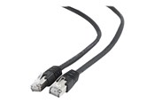 Kabel sieciowy - Gembird patch cable - 2 m - black - Czarny - 2m - PP6-2M/BK